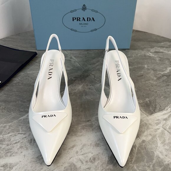 Prada Women's White Heels - Picture 7 of 7